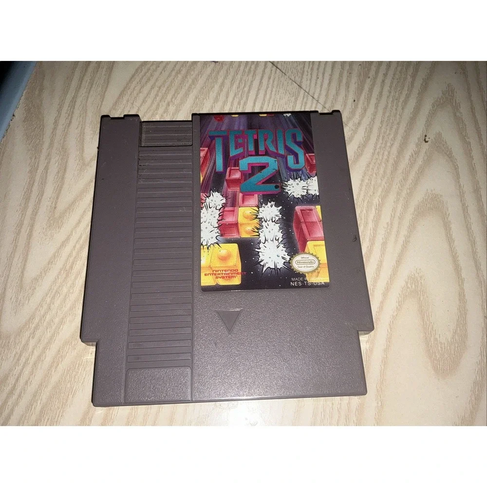 TETRIS 2 -- NES Nintendo Original‎ Classic Authentic Game TESTED